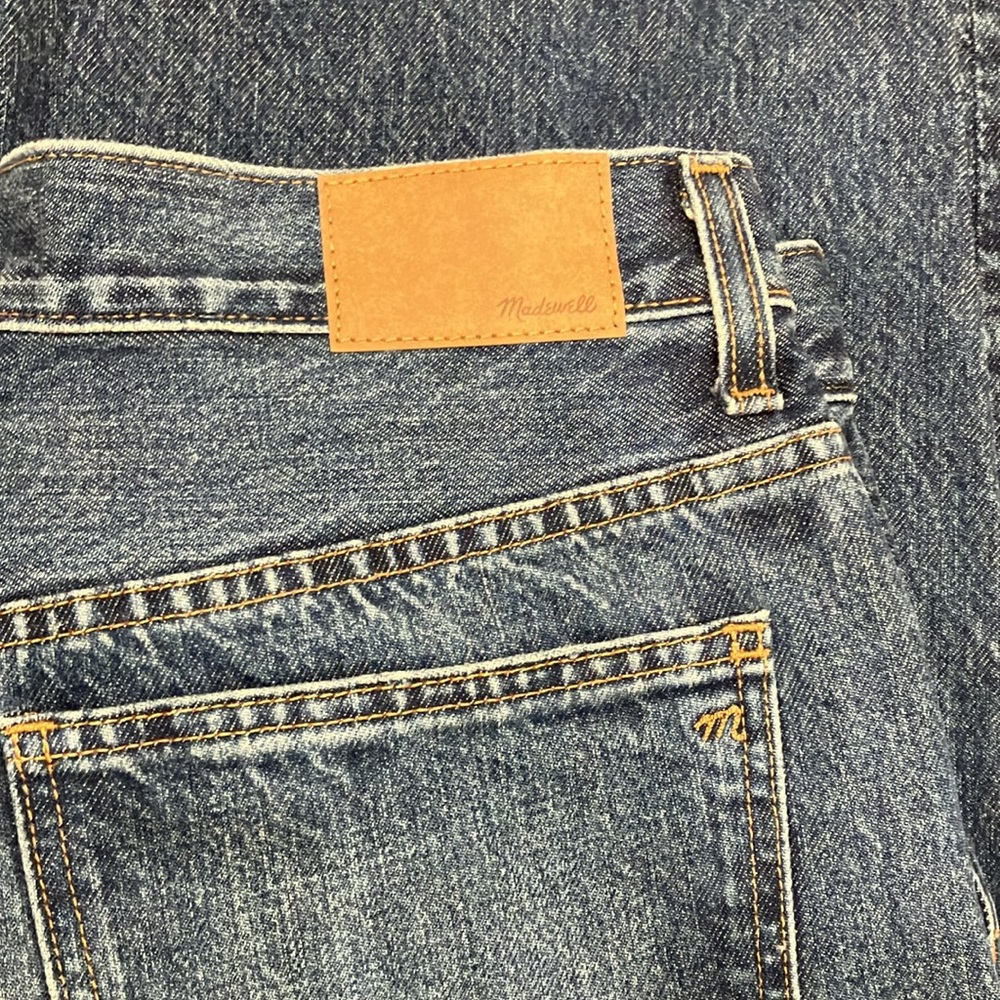 NWT Madewell Superwide-Leg Jeans, Sz 28, Medium-Dark Blue Wash - Picture 7 of 10